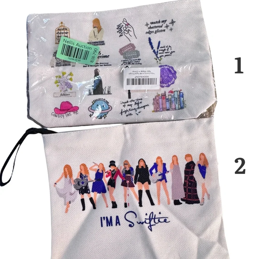 🎁‎ NWT pink/blue tye-dye “I’m a Swiftie” 9x7.5” cosmetic bag